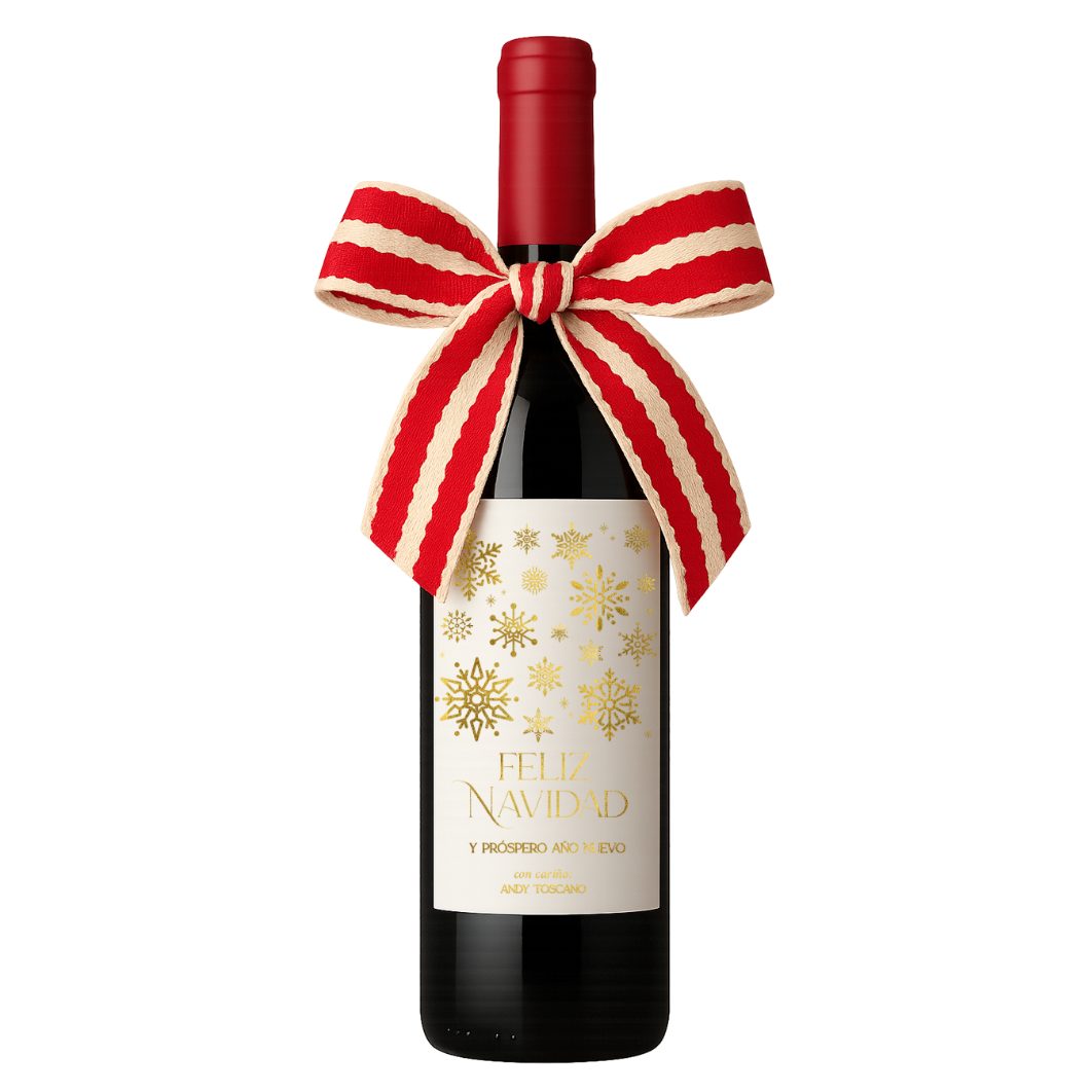Etiqueta para botella de vino personalizada