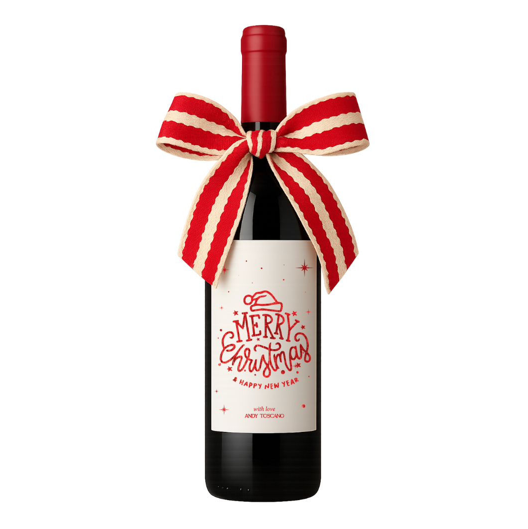 Etiqueta para botella de vino personalizada