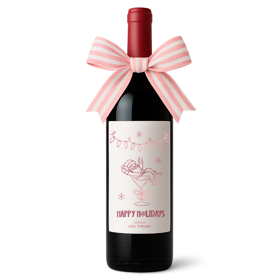 Etiqueta para botella de vino personalizada