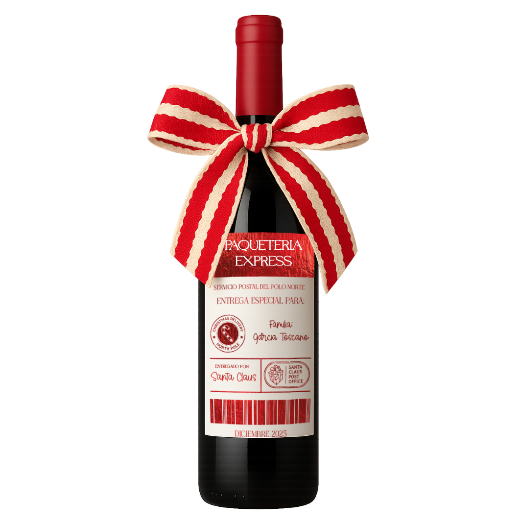 Etiqueta para botella de vino personalizada
