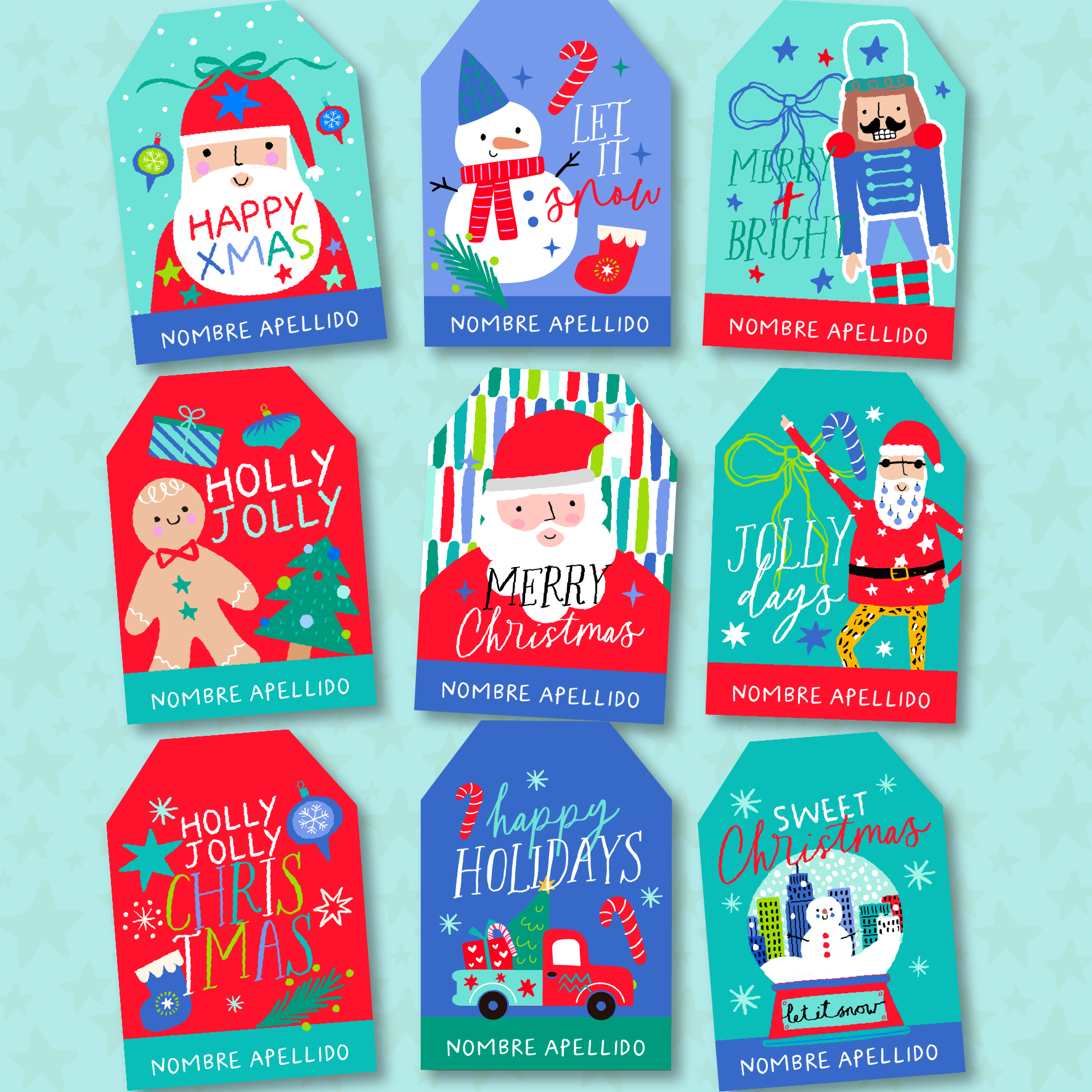 Christmas tags - Holly Jolly Collection