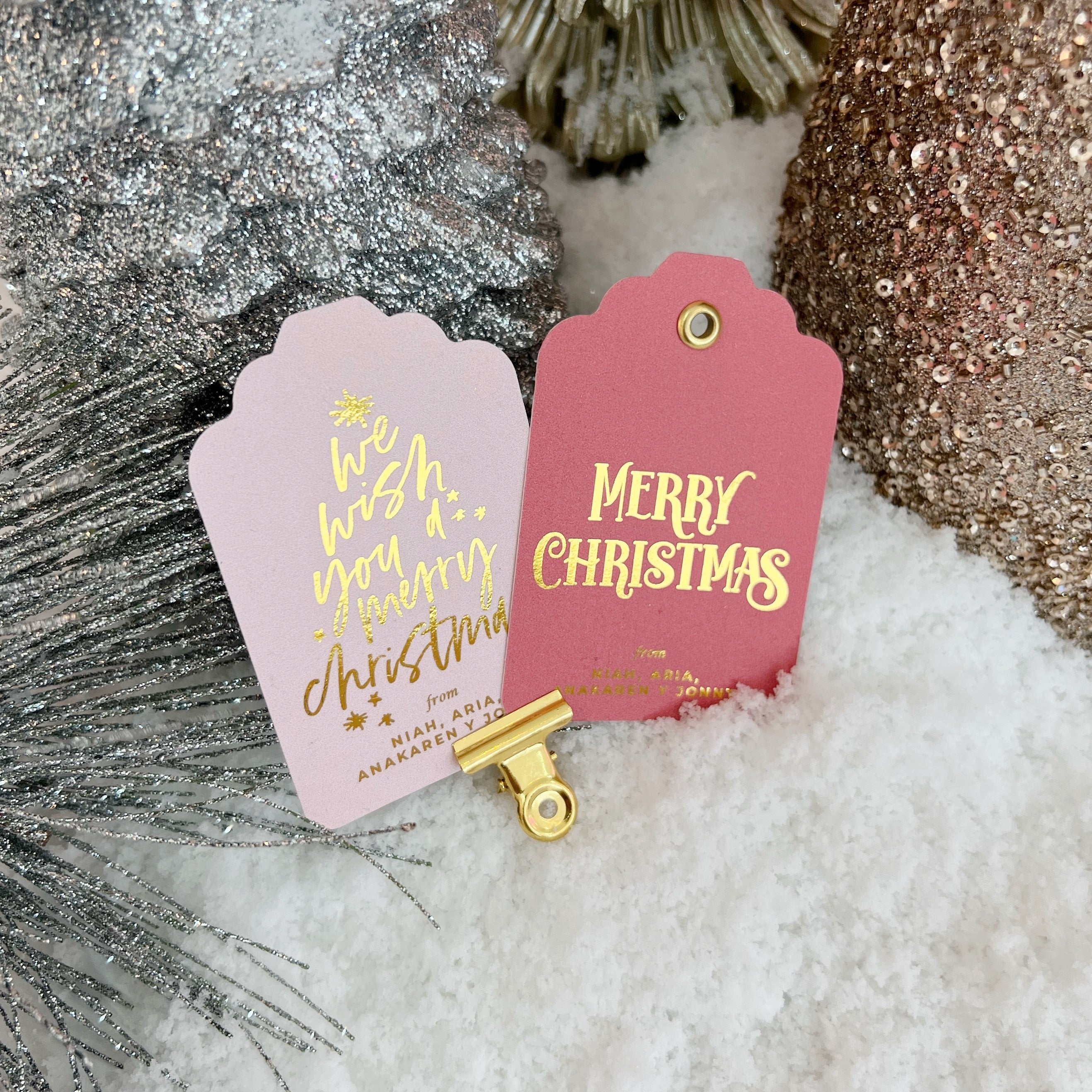 Christmas tags - Merry & Bright Collection